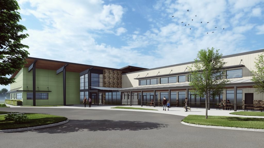 rendering of humane society of charlotte's new animal resource center
